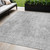5' X 8' Gray Silver And Charcoal Abstract Washable Indoor Outdoor Area Rug Transitional Style - Gray, Silver, Charcoal Color