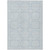 3' X 5' Sky Blue And Ivory Geometric Washable Indoor Outdoor Area Rug Transitional Style - Sky Blue, Ivory Color