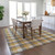 5' X 8' Gray Tan And Beige Plaid Washable Indoor Outdoor Area Rug
