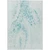 5' X 8' Teal Blue And Pale Aqua Abstract Washable Indoor Outdoor Area Rug