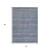 3' X 5' Blue And Sky Blue Striped Washable Indoor Outdoor Area Rug