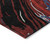 3' X 5' Black Red And Gray Abstract Washable Indoor Outdoor Area Rug