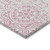 5' X 8' Pink And Ivory Medallion Washable Indoor Outdoor Area Rug