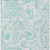 3' X 5' Turquoise And Ivory Paisley Washable Indoor Outdoor Area Rug - 608219121587