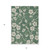 5' X 8' Sage And Ivory Floral Washable Indoor Outdoor Area Rug
