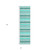 2' X 8' Turquoise Striped Washable Indoor Outdoor Runner Rug - Turquoise