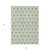 3' X 5' Green And Ivory Geometric Washable Indoor Outdoor Area Rug Transitional Style - Green, Ivory Color