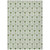 3' X 5' Green And Ivory Geometric Washable Indoor Outdoor Area Rug Transitional Style - Green, Ivory Color