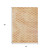 3' X 5' Peach And Rust Polka Dot Washable Indoor Outdoor Area Rug