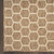 6' Natural And Beige Geometric Indoor Outdoor Area Rug