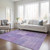 5' X 8' Lavender And Purple Patchwork Washable Indoor Outdoor Area Rug