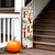 36" Black Orange And White Happy Fall Halloween Solid Wood Porch Sign