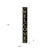 72" Black And Gold Solid Wood Welcome  Porch Sign
