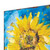 30" Yellow Brown And Green Solid Wood Sunflowers Garden Stake Premium Quality