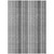 3' X 5' Gray Striped Washable Non Skid Indoor Outdoor Area Rug Transitional Style - Gray Color