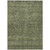 3' X 5' Olive Green And Ivory Geometric Washable Indoor Outdoor Area Rug