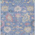 5' X 8' Blue Pink And Ivory Floral Washable Indoor Outdoor Area Rug