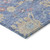 5' X 8' Blue Pink And Ivory Floral Washable Indoor Outdoor Area Rug