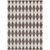 3' X 5' Brown Geometric Washable Indoor Outdoor Area Rug