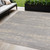 5' X 7' Gray And Beige Abstract Indoor Outdoor Area Rug