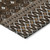 3' X 5' Chocolate Taupe And Copper Tribal Washable Indoor Outdoor Area Rug