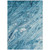 5' X 8' Sky Blue And Navy Blue Abstract Washable Indoor Outdoor Area Rug