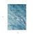 5' X 8' Sky Blue And Navy Blue Abstract Washable Indoor Outdoor Area Rug