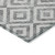 3' X 5' Gray Silver And Ivory Geometric Washable Indoor Outdoor Area Rug Transitional Style - Gray, Silver, Ivory Color