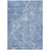 5' X 8' Sky Blue And Navy Blue Abstract Washable Indoor Outdoor Area Rug - Sky Blue, Navy Blue