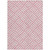 5' X 8' Pink And Ivory Geometric Washable Indoor Outdoor Area Rug - 608219369521
