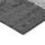 3' X 5' Gray And Smoky Black Abstract Washable Indoor Outdoor Area Rug