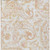 5' X 8' Coral Ivory And Peach Paisley Washable Indoor Outdoor Area Rug