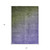 5' X 8' Olive Green and Purple Ombre Washable Non Skid Indoor Outdoor Area Rug