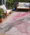 5' X 8' Blush And Gray Abstract Washable Indoor Outdoor Area Rug - Blush, Gray