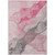 5' X 8' Blush And Gray Abstract Washable Indoor Outdoor Area Rug
