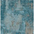 5' X 8' Teal Blue And Gray Abstract Washable Indoor Outdoor Area Rug