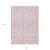 3' X 5' Pink And Ivory Damask Washable Indoor Outdoor Area Rug