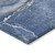 5' X 8' Navy Blue Abstract Washable Non Skid Indoor Outdoor Area Rug