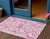 3' X 5' Blush And Ivory Damask Washable Indoor Outdoor Area Rug