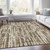 5' X 8' Brown And Taupe Abstract Washable Indoor Outdoor Area Rug - Brown, Taupe