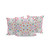 Set of Three 16" X 16" Red and Pink Blown Seam Paisley Indoor Outdoor Throw Pillow