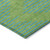 3' X 5' Green And Aqua Geometric Washable Indoor Outdoor Area Rug