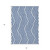 3' X 5' Navy and White Geometric Washable Non Skid Indoor Outdoor Area Rug