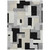 5' X 8' Black Ivory And Beige Geometric Washable Indoor Outdoor Area Rug - Black, Ivory, Beige
