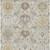 3' X 5' Beige Brown And Green Damask Washable Indoor Outdoor Area Rug