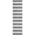 8' Runner Charcoal Striped Washable Non Skid Indoor Outdoor Runner Rug