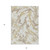 5' X 8' Ivory Gold And Brown Abstract Washable Indoor Outdoor Area Rug