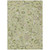 5' X 8' Artichoke Green Gray And Brown Floral Washable Indoor Outdoor Area Rug