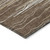5' X 8' Brown Beige And Ivory Striped Washable Indoor Outdoor Area Rug Transitional Style - Brown, Beige, Ivory Color