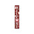 48" Red And White Solid Wood Valentine's Day Heart Welcome Porch Sign